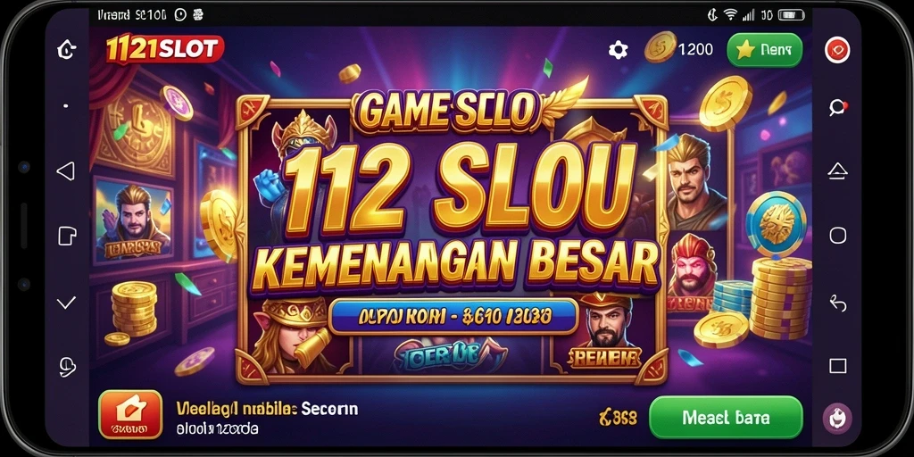 Tampilan gameplay menarik dengan grafik berwarna-warni dari 1121SLOT.