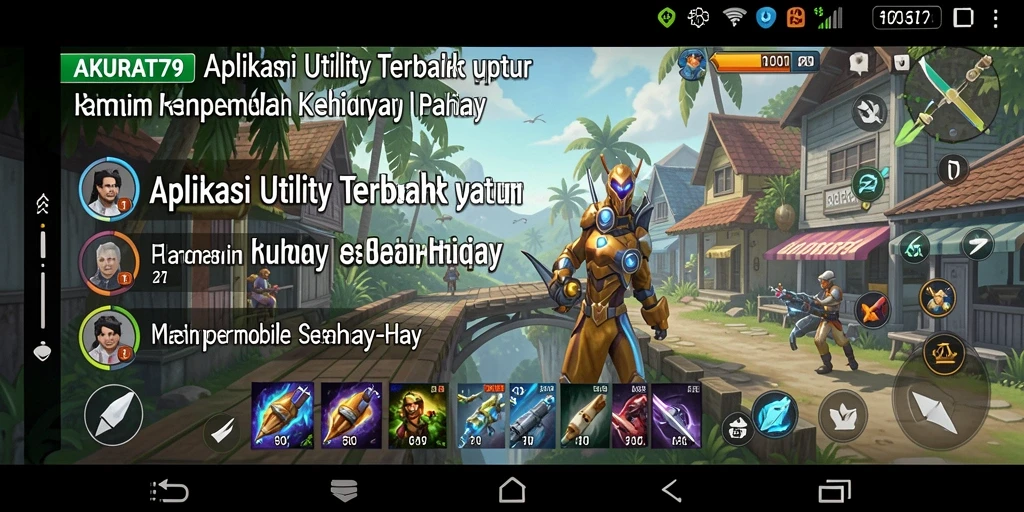 Tampilan utama aplikasi AKURAT79 yang user-friendly dan informatif.