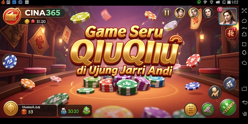 Tampilan gameplay QiuQiu yang seru dan menarik.