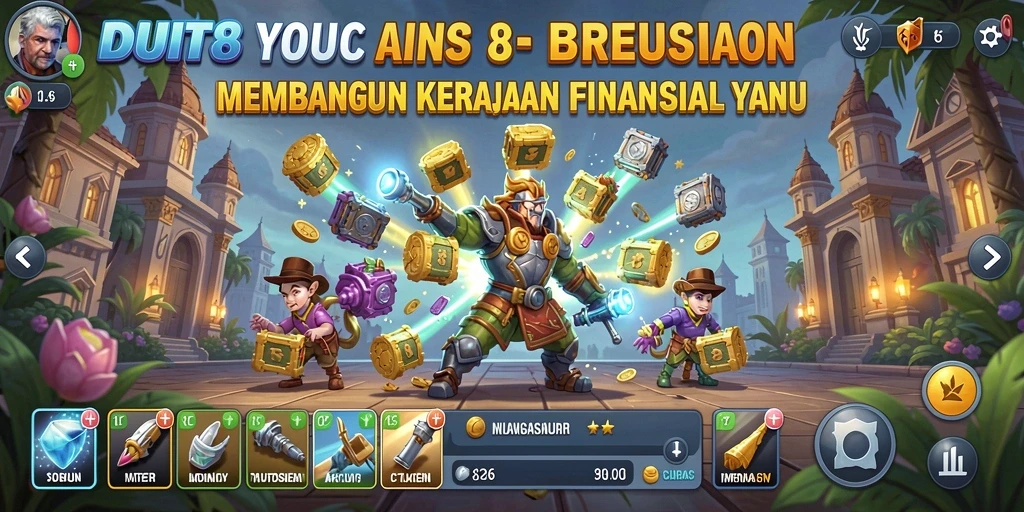 Gameplay seru dan menantang dalam mengelola bisnis di DUIT8.