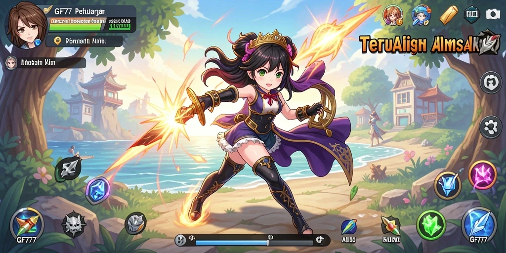 Gameplay GF777 dengan karakter anime yang menarik.