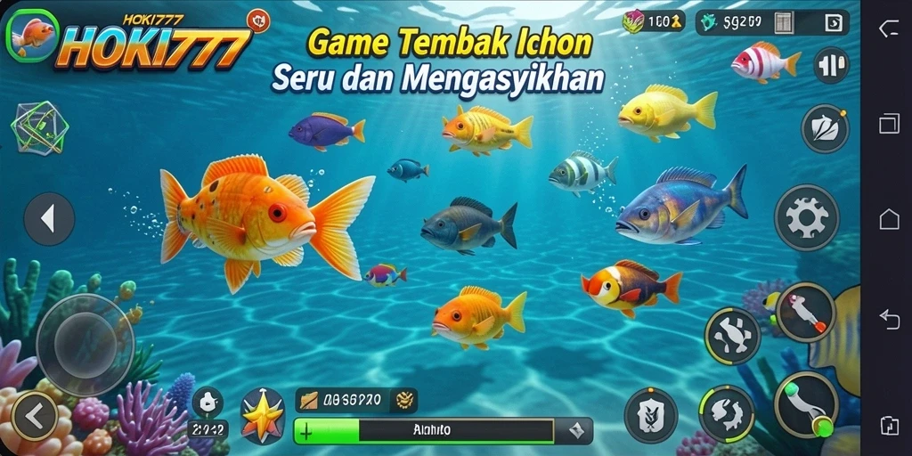 Gameplay seru HOKI777 dengan ikan beragam untuk ditangkap.