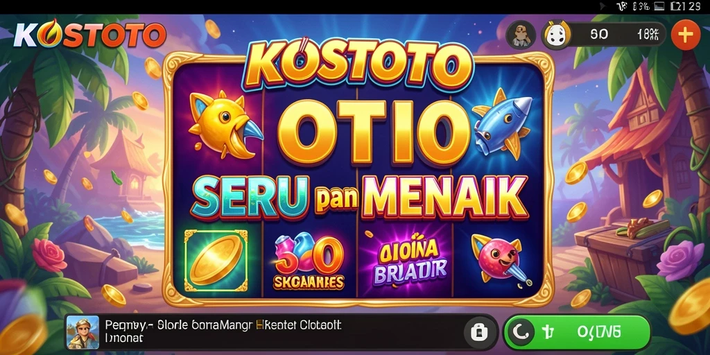 Tampilan gameplay KOSTOTO yang menakjubkan dan interaktif.