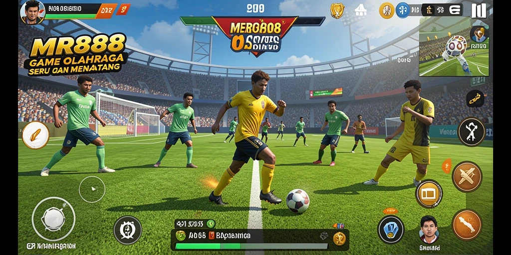Tampilan gameplay MR888 yang seru dan dinamis dalam pertandingan olahraga.