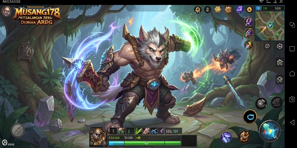 Tampilan mendebarkan dari gameplay ARPG MUSANG178.