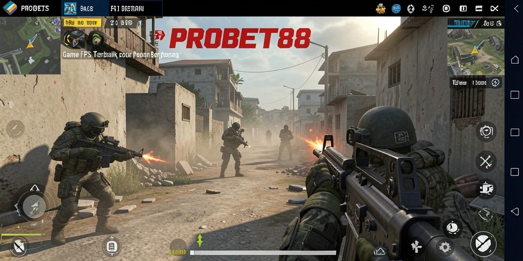 Tampilan gameplay <strong>PROBET88</strong> dengan aksi tembak-menembak yang seru.