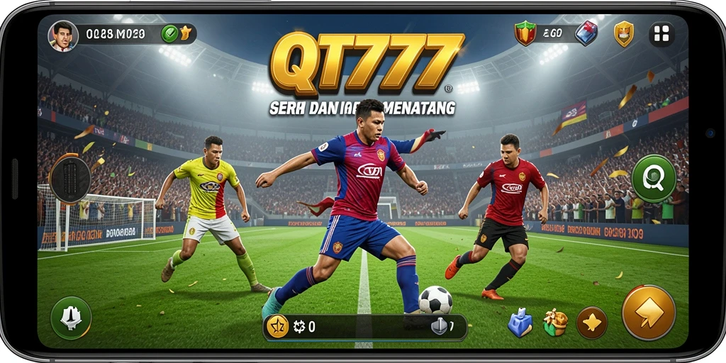 Tampilan gameplay QT777 dengan aksi olahraga seru.
