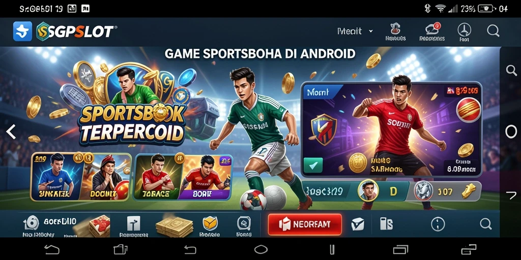 Tampilan screenshot SGPSLOT yang menampilkan fitur taruhan olahraga.