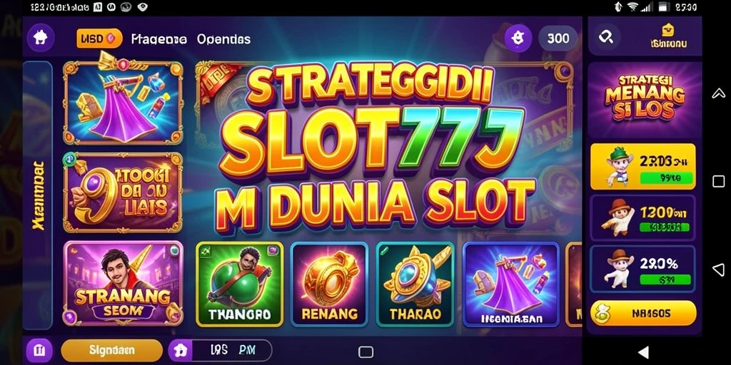 Screenshot utama dari SLOT777 menampilkan tindakan permainan slot dengan strategi yang mendebarkan.