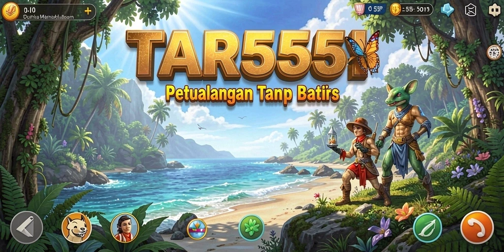 Screenshot TAR555 menampilkan aksi seru dalam petualangan berbahaya.